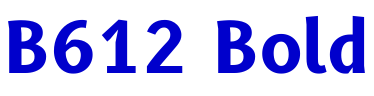 B612 Bold Schriftart